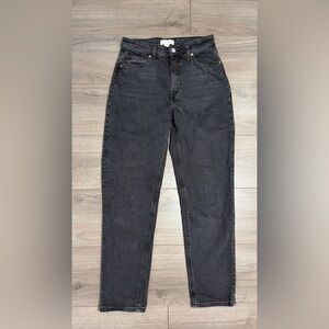 H&M straight leg charcoal women's Jeans/denim